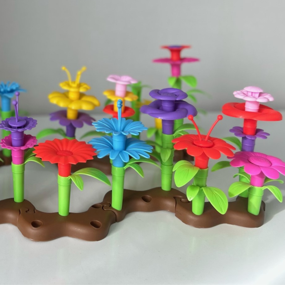 Flower Garden Building Toy – Play Quietly - Main Image