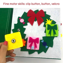 Load image into Gallery viewer, Christmas Quiet Book