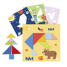 Load image into Gallery viewer, Magnetic Tangram Puzzle Play Set
