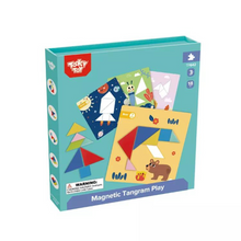 Load image into Gallery viewer, Magnetic Tangram Puzzle Play Set