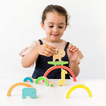 Load image into Gallery viewer, Wild Rainbow Wooden Balancing Game