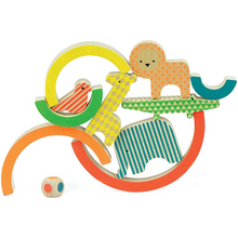 Load image into Gallery viewer, Wild Rainbow Wooden Balancing Game