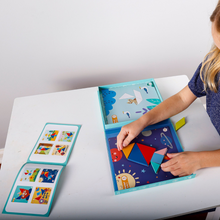 Load image into Gallery viewer, Magnetic Tangram Puzzle Play Set