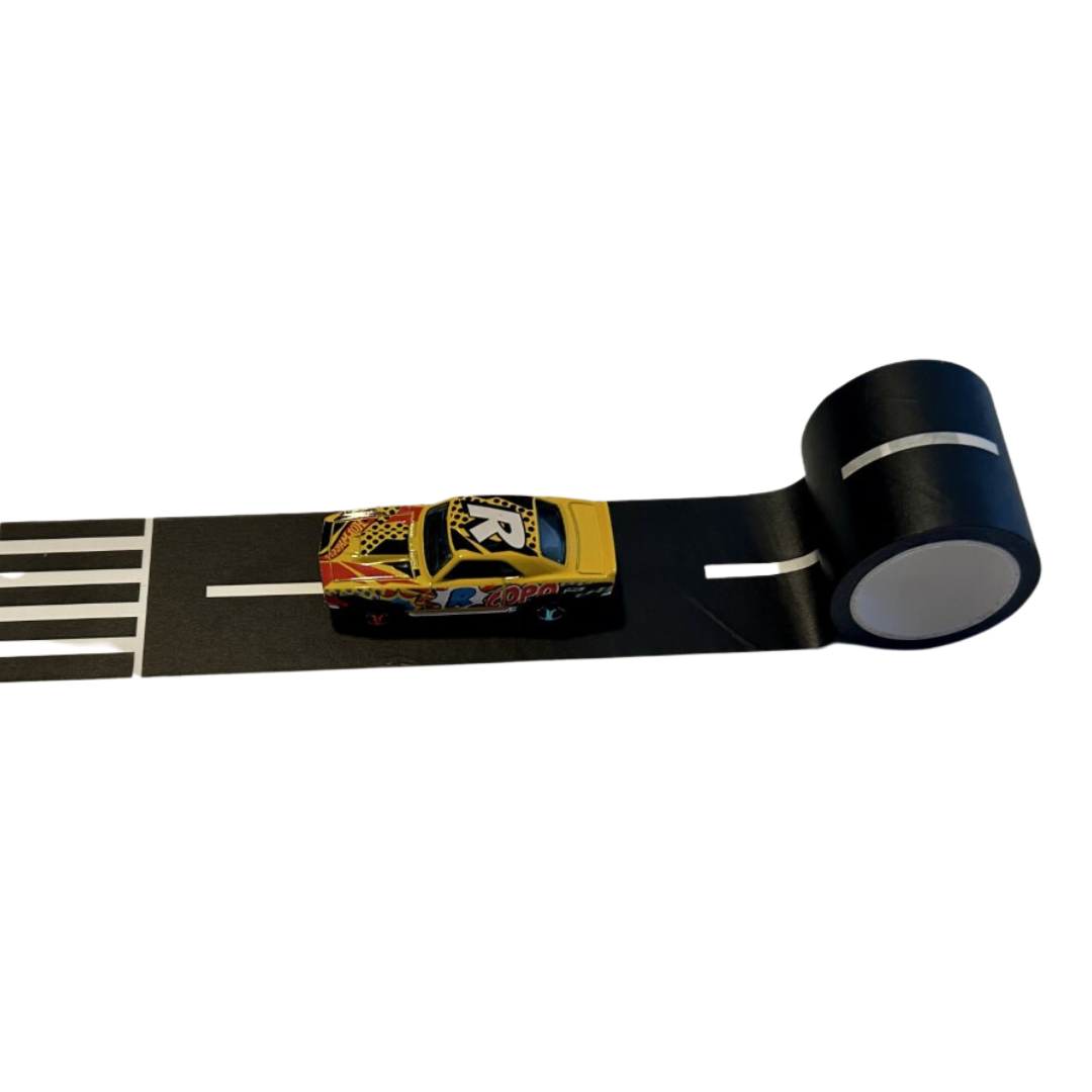 Road Tape and Hot Wheels Car – Play Quietly