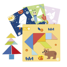 Load image into Gallery viewer, Magnetic Tangram Puzzle Play Set
