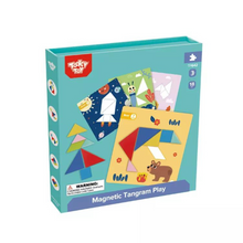 Load image into Gallery viewer, Magnetic Tangram Puzzle Play Set
