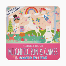 Load image into Gallery viewer, Rainbow Fairy Magnetic Fun &amp; Games Tin
