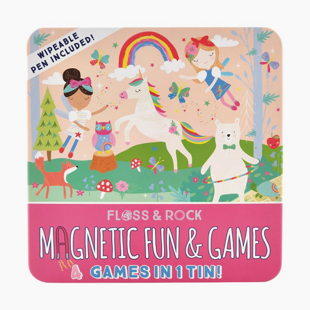 Rainbow Fairy Magnetic Fun & Games Tin