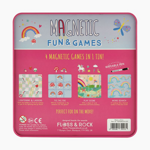 Rainbow Fairy Magnetic Fun & Games Tin