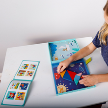 Load image into Gallery viewer, Magnetic Tangram Puzzle Play Set
