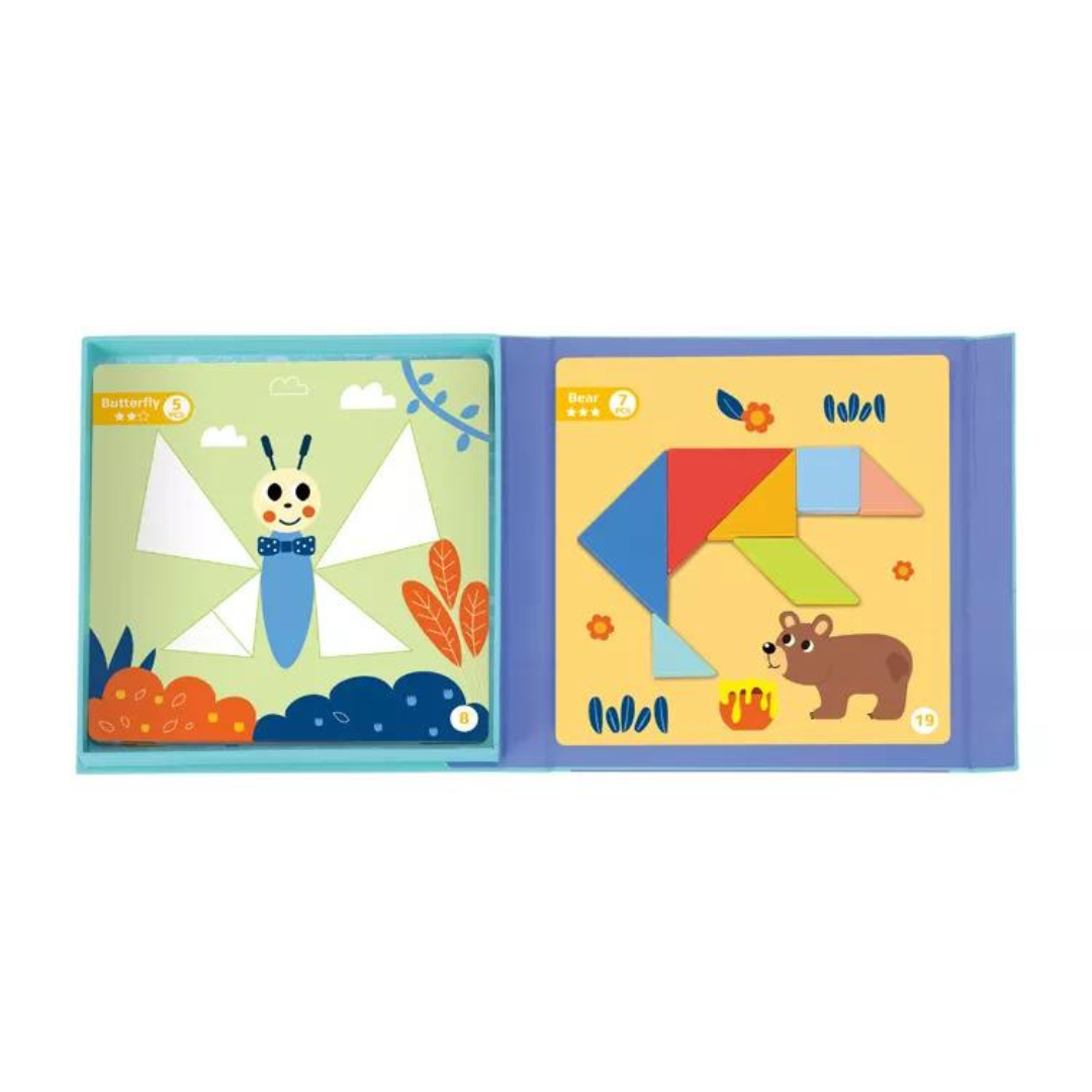 MAGNETIC PUZZLE - GEOMETRICAL SHAPES - Tooky Toy